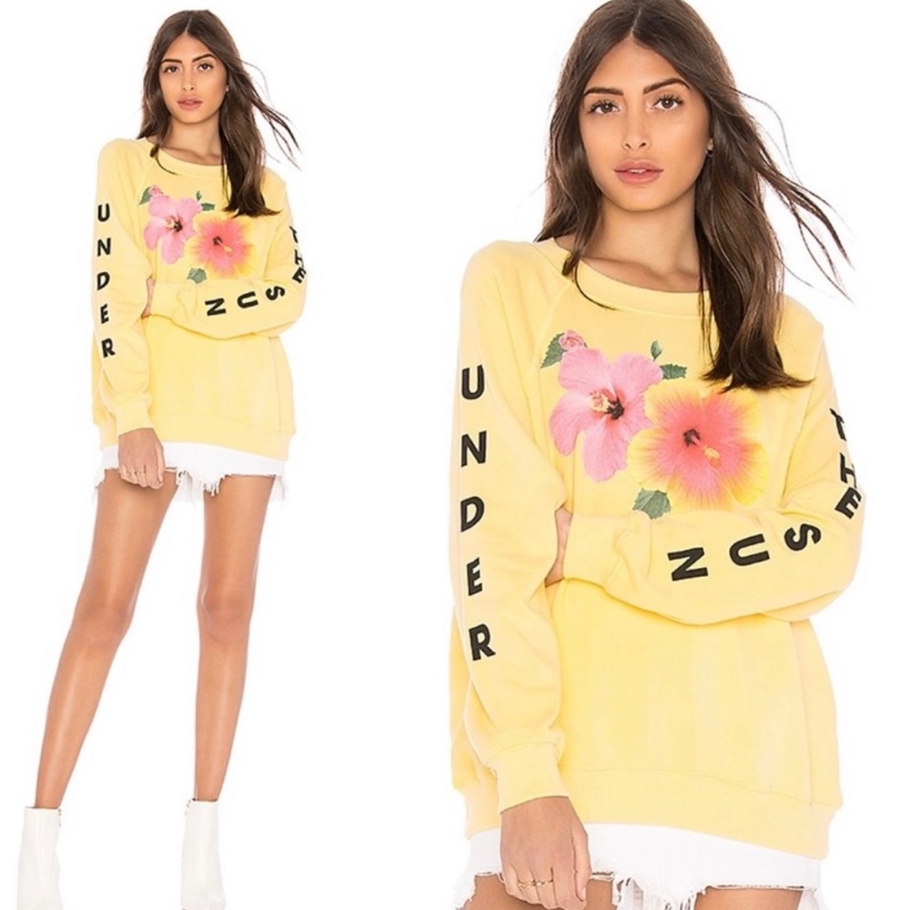 Wildfox Under The Sun Yellow Sweatshirt